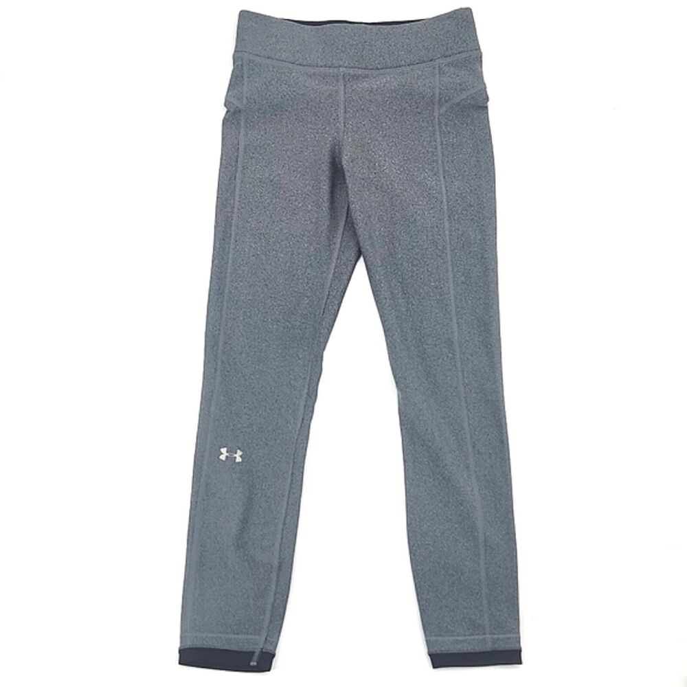 Under Armor Compression Heat Gear Leggings Extra Small XS Gray Athletic Pull On